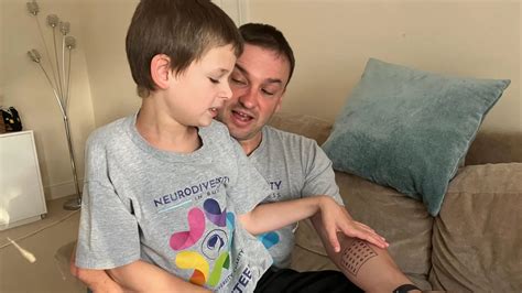 alphabet tattoo guy|Dad gets tattoo to help autistic son communicate